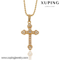 32546- Pendentif croisé plaqué or 18k Xuping Trendy Charm